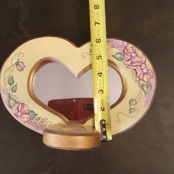Vintage Hand Painted Heart Wall Sconces - Picture 8 of 9